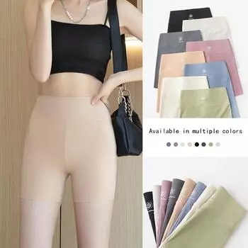 Летние тонкие защитные брюки для женщин. Неблестящая верхняя одежда. Велосипедные шорты для йоги 3/4 с подъемом бедер, подтяжкой живота, трусы «акула». S