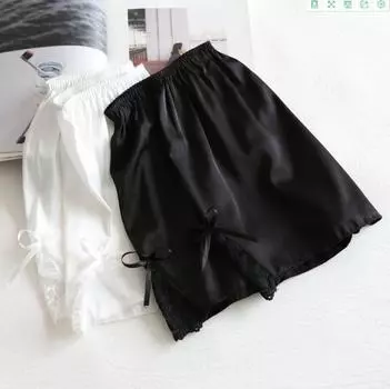 Летние тонкие защитные брюки, леггинсы, непромокаемые, женские брюки, кружевные, трехточечные, шорты большого размера, можно носить поверх нижнего белья Average size 90-150 чёрный
