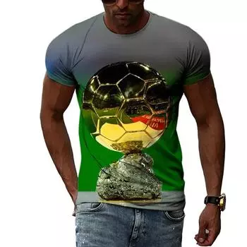 Летние трендовые футбольные футболки с графическим рисунком для мужчин, модная повседневная футболка с круглым вырезом в уличном стиле, футболка с 3d принтом в стиле хип-хоп, футболка в стиле Харадзюку XXL