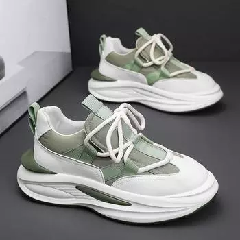 Летние туфли из ткани, мужская модная и универсальная спортивная обувь на толстой подошве, повседневная обувь для пап 39