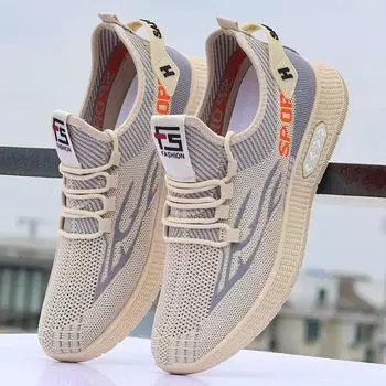 Летние туфли из ткани Old Beijing, мужские легкие нескользящие сетчатые туфли, модные универсальные дышащие дезодорирующие спортивные туфли, повседневные туфли из ткани 38