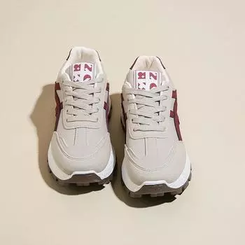 Летние туфли на плоской подошве для женщин, осенние, хит продаж, американская повседневная обувь, кроссовки в студенческом стиле с толстой подошвой для активного отдыха, дышащие 36