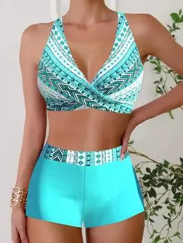 Летние удобные сексуальные женские купальники модный повседневный дизайн приморский пляжный бикини без бретелек S-5XL S