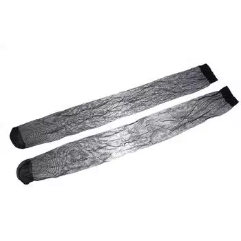 Летние ультратонкие нейлоновые длинные носки, прозрачные чулки в японском стиле, высокие чулки для женщин и девочек, носки Лолита до колена as the picture