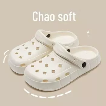 Летние уличные и домашние нескользящие тапочки с рисунком для женщин и мужчин 36-37