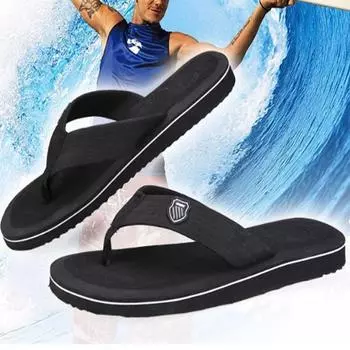Летние уличные мужские летние шлепанцы пляжные сандалии нескользящие повседневные туфли на плоской подошве для дома и улицы высокого качества домашние тапочки для мужчин 40(suit for 39)