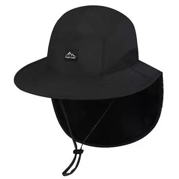 Летние уличные панамы NORTHWOOD, большие карнизные шторы, шаль, защита от солнца, рыболовная шляпа для скалолазания в джунглях 55-60 cm чёрный