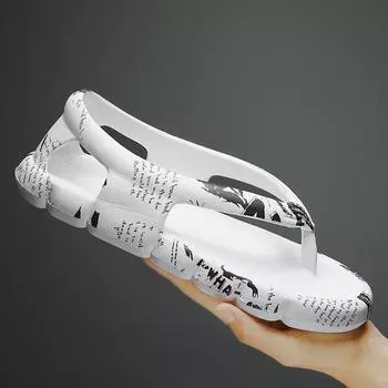 Летние уличные сандалии большого размера, пляжная обувь, мужские и женские повседневные домашние шлепанцы 34 белый