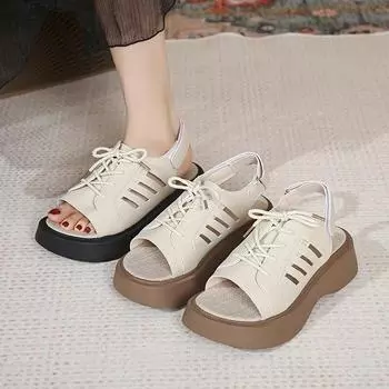 Летние вечерние босоножки на покатом каблуке 35 чёрный