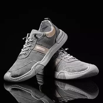 Летние вулканизированные туфли, мужские туфли, парусиновые туфли из ткани Ice Silk, серые плоские повседневные спортивные туфли на плоской подошве, мужские туфли из ткани Old Beijing Cloth 39 хаки