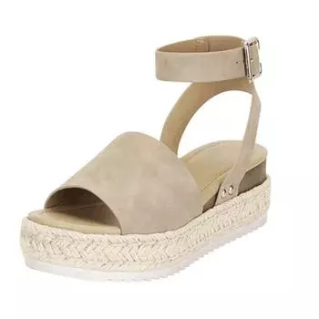 Летние женские босоножки на танкетке Женские босоножки Летняя обувь Шлепанцы Chaussures Femme Босоножки на платформе Большие размеры 36 чёрный