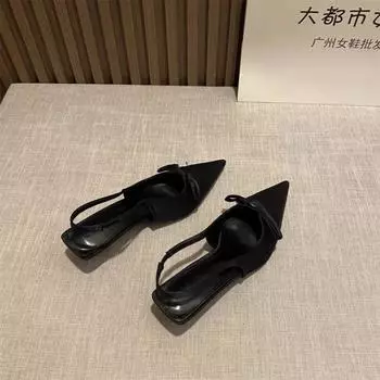 Летние женские босоножки на высоком каблуке, модные туфли с острым носком, элегантные женские босоножки для вечернего платья 35