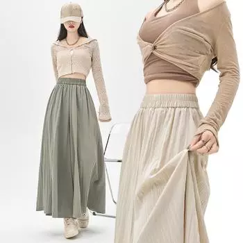 Летние женские брюки с высокой талией и тонкие брюки-кюлоты с девятью точками S