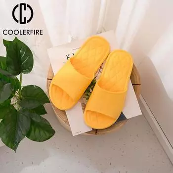 Летние женские и мужские домашние тапочки Cloud Fashion, мягкие нескользящие шлепанцы из ЭВА, банные тапочки, домашние тапочки, банные тапочки TX006 36-37 розовый