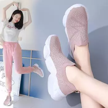 Летние женские кроссовки, удобные повседневные лоферы на плоской подошве для медсестер, мягкие пляжные прогулочные спортивные туфли, легкие слипоны EU: 35 чёрный