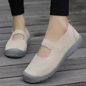 Летние женские сандалии, кроссовки, удобные повседневные сандалии для медсестер больших размеров, туфли Мэри Джейн на плоской подошве для мам EU: 35 чёрный