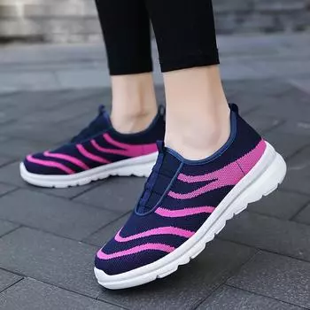 Летние женские кроссовки, удобные повседневные туфли для медсестер, большие размеры на плоской подошве, лоферы EU: 35 чёрный