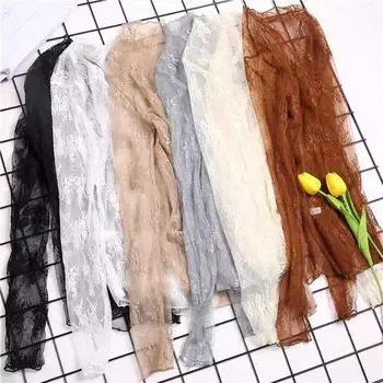 Летние женские кружевные блузки с цветочной вышивкой, рубашки, женские топы, сексуальные сетчатые блузки, прозрачные элегантные прозрачные черные рубашки one size бежевый