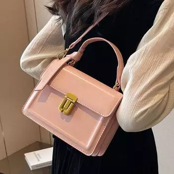 Летние женские квадратные сумки из высококачественного ПУ, сумки через плечо, милые девушки, простая универсальная сумка-мессенджер