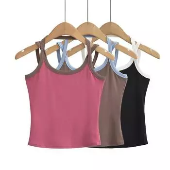 Летние женские майки без рукавов с открытой спиной, женские сексуальные майки, женская одежда S