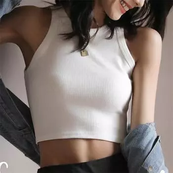 Летние женские майки, топ на бретелях, женские сексуальные топы без рукавов, укороченные топы, рубашки