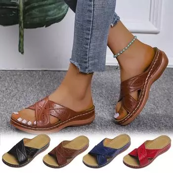 Летние женские модные босоножки с цветочным узором на танкетке, женская обувь 38 синий