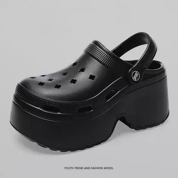 Летние женские модные и модные тапочки на толстой подошве, противоскользящие, износостойкие, удобные и дышащие пляжные тапочки 35-36 бежевый