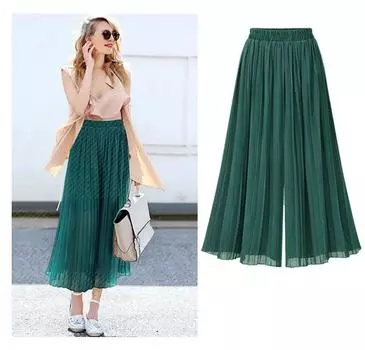 Летние женские модные свободные повседневные широкие брюки с высокой талией больших размеров