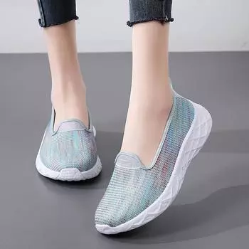 Летние женские мокасины для вождения на плоской подошве повседневные кроссовки без застежек для ходьбы для девочек EU:35 белый