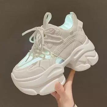 Летние женские новые белые туфли Raise the Bottom с открытым носком и небольшой сеткой, дышащие спортивные туфли 36 розовый