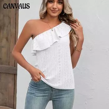 Летние женские однотонные топы на бретелях с рюшами на подтяжках и широкими бретелями, простые топы без бретелек с баской и разрезами S фиолетовый