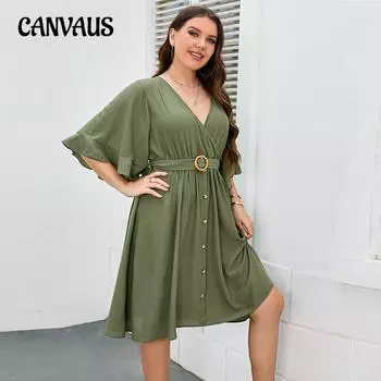 Летние женские платья больших размеров, модные сексуальные длинные платья с открытой спиной 1XL зелёный