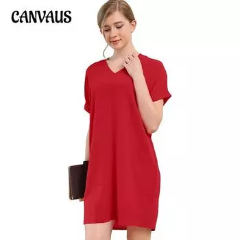 Летние женские платья, модные однотонные свободные повседневные платья с v-образным вырезом и коротким рукавом, домашняя одежда S белый