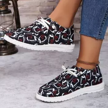 Летние женские плоские модные дизайнерские повседневные мокасины на шнуровке Zapatos De Mujer кроссовки для бега на открытом воздухе большого размера 36 чёрный