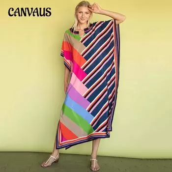 Летние женские пляжные накидки больших размеров с принтом, повседневные праздничные платья, платья, накидка на бикини One Size темно-синий