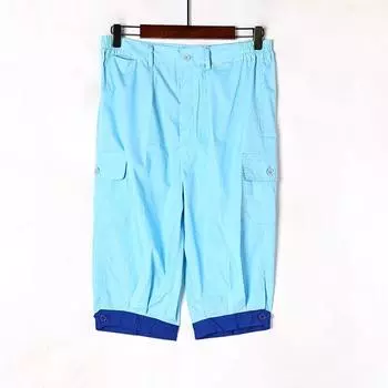 Летние женские повседневные брюки 2023 Свободные Облегающие Тонкие Дышащие Брюки гаремы Брюки-парка Укороченные брюки Рабочая одежда Брюки средней длины Tianlan 160/87A