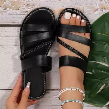 Летние женские повседневные модные сандалии легкие уличные сандалии римские толстые подошвы рыбий рот пляжные сандалии 36 белый