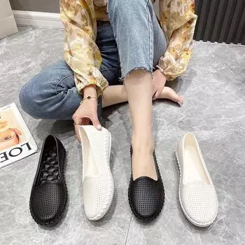 Летние женские сандалии 2023 года с мягкой дышащей подошвой и нескользящей подошвой — идеально подходят для улицы и офиса 37 чёрный