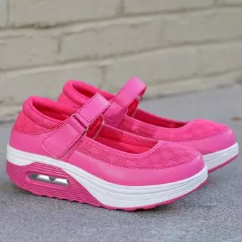 Летние женские сандалии Мэри Джейн на платформе, удобные повседневные туфли-туфли без застежек для медсестер, туфли больших размеров на толстой подошве для девочек, мокасины EU: 35 чёрный