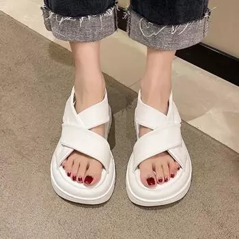 Летние женские сандалии с перекрестными ремешками 35