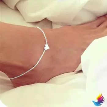 Летние женские серебряные бусины, браслет на щиколотке, босоножки, пляжные сандалии