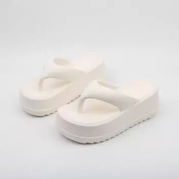 Летние женские шлепанцы Популярный дизайн Толстая подошва Нескользящие Дезодорирующие Пляжная обувь Повседневные Модные EVA Женские сандалии 36-37
