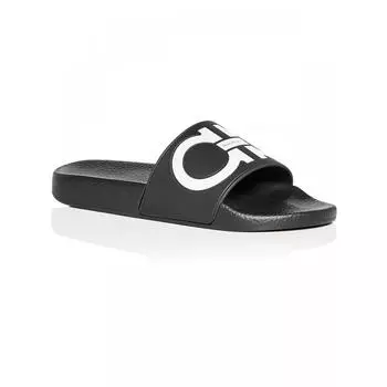 Летние женские шлепанцы Salvatore Ferragamo Groovy черный