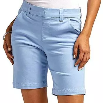 Летние женские шорты облегающего кроя, прямые, длиной до колена, спортивные, однотонные, с карманами, высокая талия, повседневные XXL кирпич красный