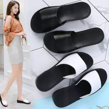 Летние женские слипоны на танкетке на плоской подошве 35 белый