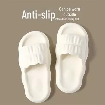 Летние женские тапочки Cloud 2023 — удобные, нескользящие сандалии из ЭВА для использования в помещении и на улице зелёный