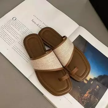 Летние женские тапочки-гладиаторы, модные элегантные туфли на мягкой подошве, шлепанцы, повседневные пляжные шлепанцы, сандалии 35