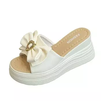 Летние женские тапочки с толстой подошвой, мягкие тапочки, домашние классные тапочки, нескользящие тапочки с толстой подошвой 35 зелёный