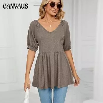 Летние женские топы с v-образным вырезом и короткими рукавами, футболка с короткими рукавами, топы с талией