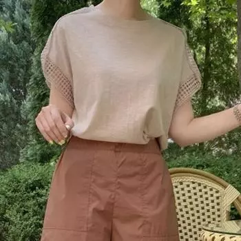 Летние женские топы VONDA с круглым вырезом